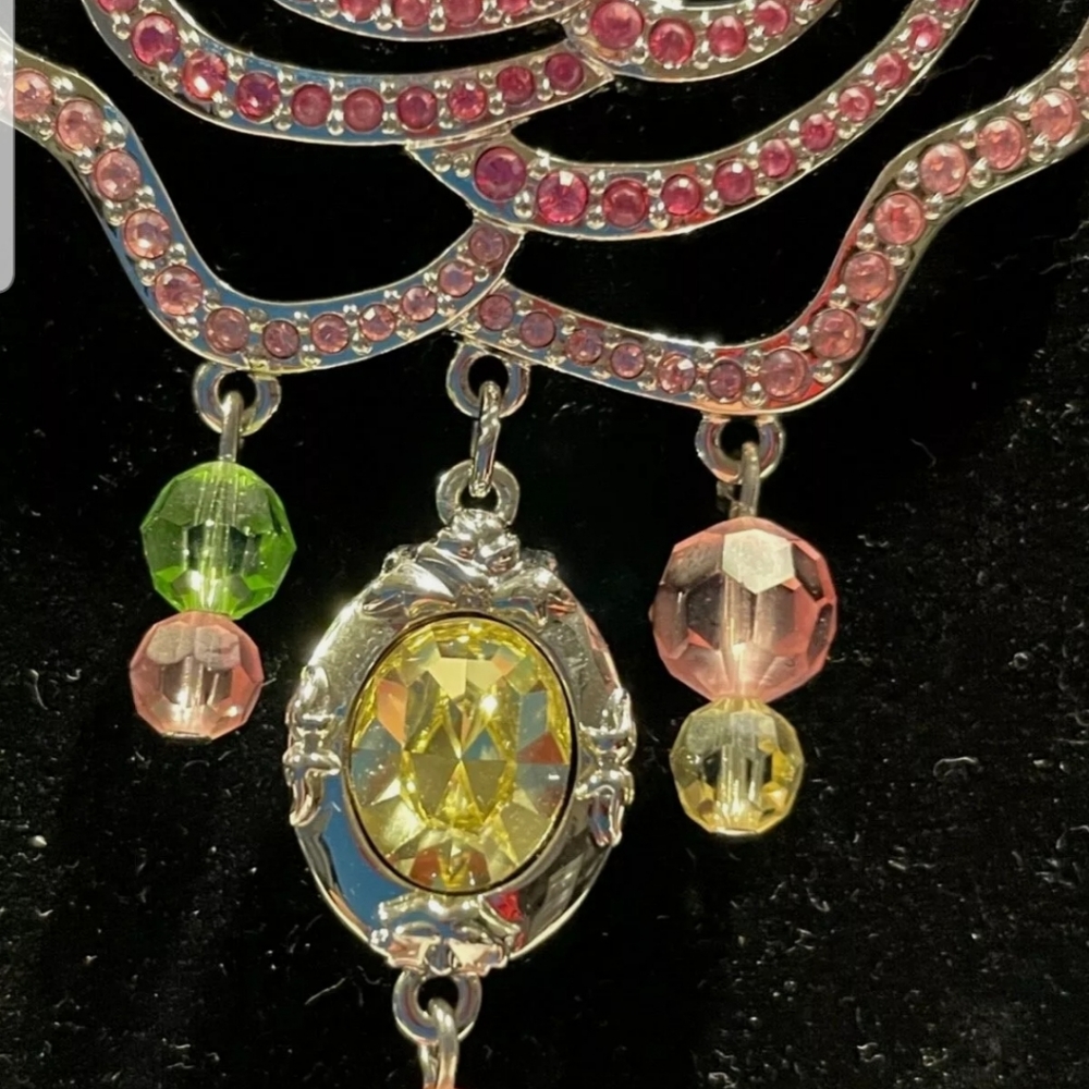 Swarovski & Disney Belle Rose Necklace - Picture 6 of 8
